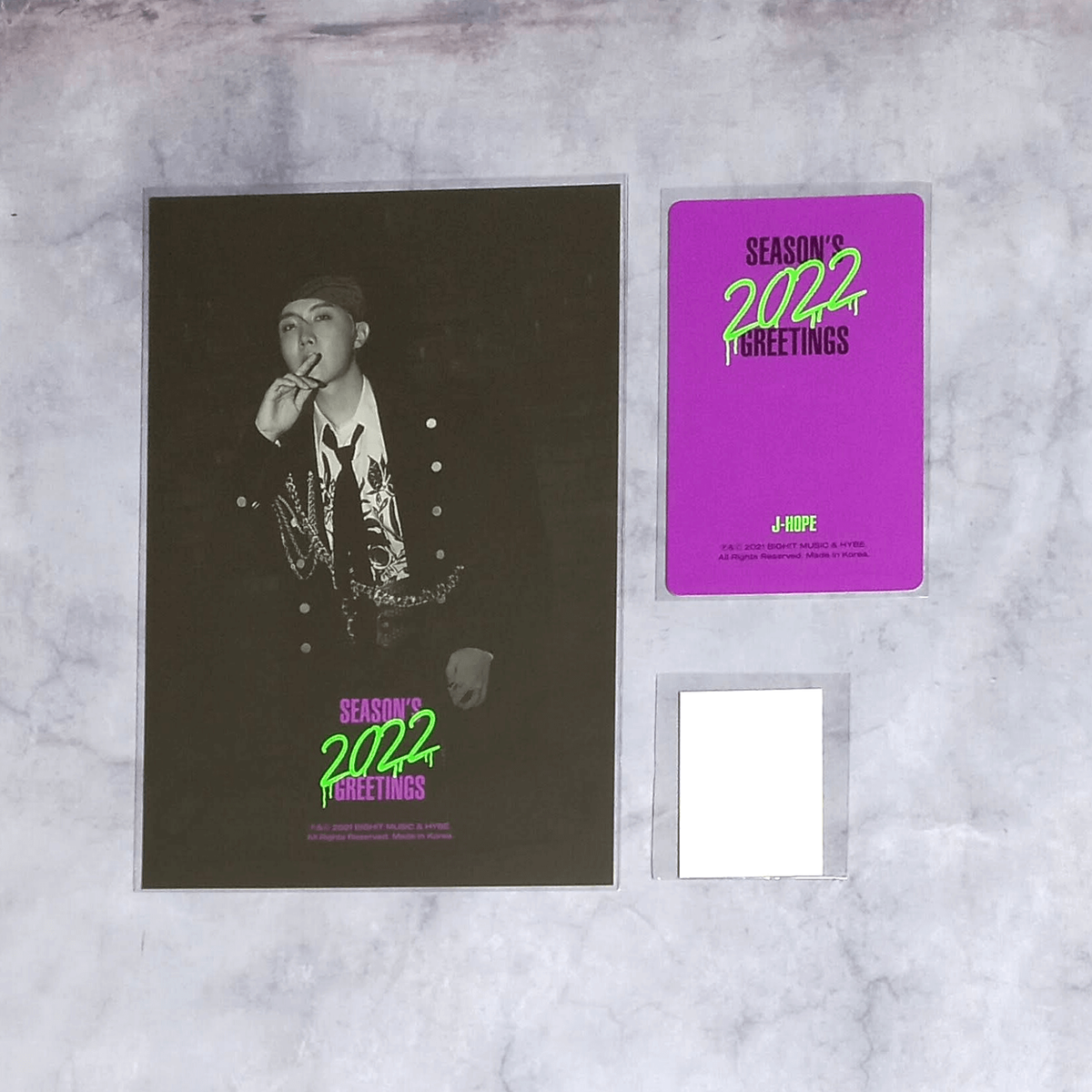 BTS 2022 Season's Greetings Photo Card Postcard ID Photo - J-Hope