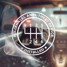 Millennial Anti Theft Device Installed - Jdm Car Vinyl Decal Bumper Sticker