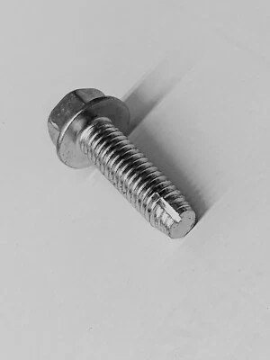 ACCURATE (25) 3/8-16 X 1 Thread Cutting Screw Type 1 Hex Flange Steel Self Tapping 3/8x1