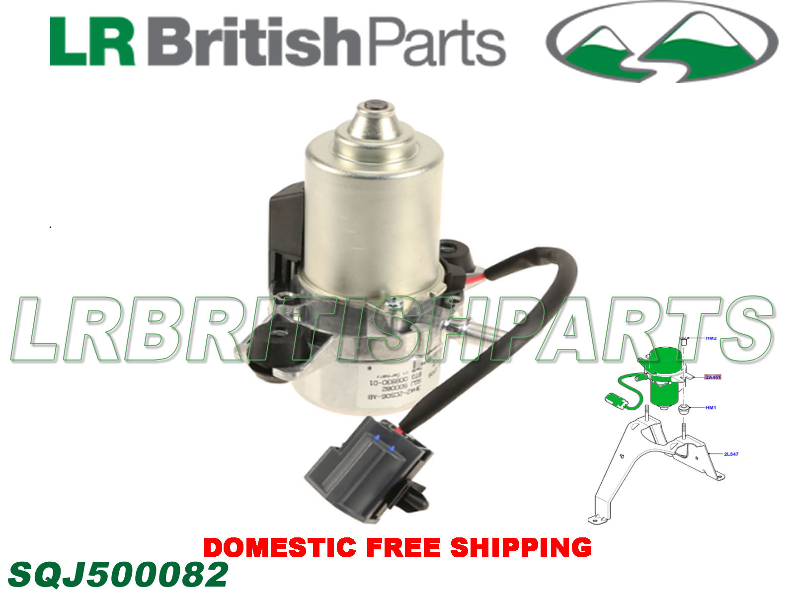 LAND ROVER VACUUM PUMP RANGE ROVER LR3 LR4 RANGE ROVER SPORT SQJ500082