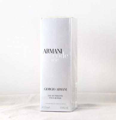 Armani Code Ice By Giorgio Armani 2.5oz EDT Spray for Men - Made in France NIB