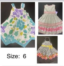 3pc set lot Bonnie Jean Easter Spring Dress girl lot sz 6 A2