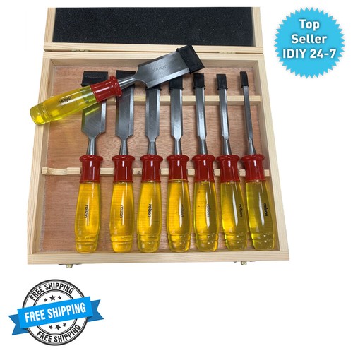 8pc Wood Chisels Set Split Proof 