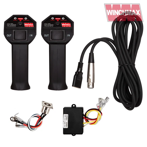 WIRELESS WINCH REMOTE CONTROL TWIN HANDSET WINCHMAX 12 VOLT + LEAD + SOCKET