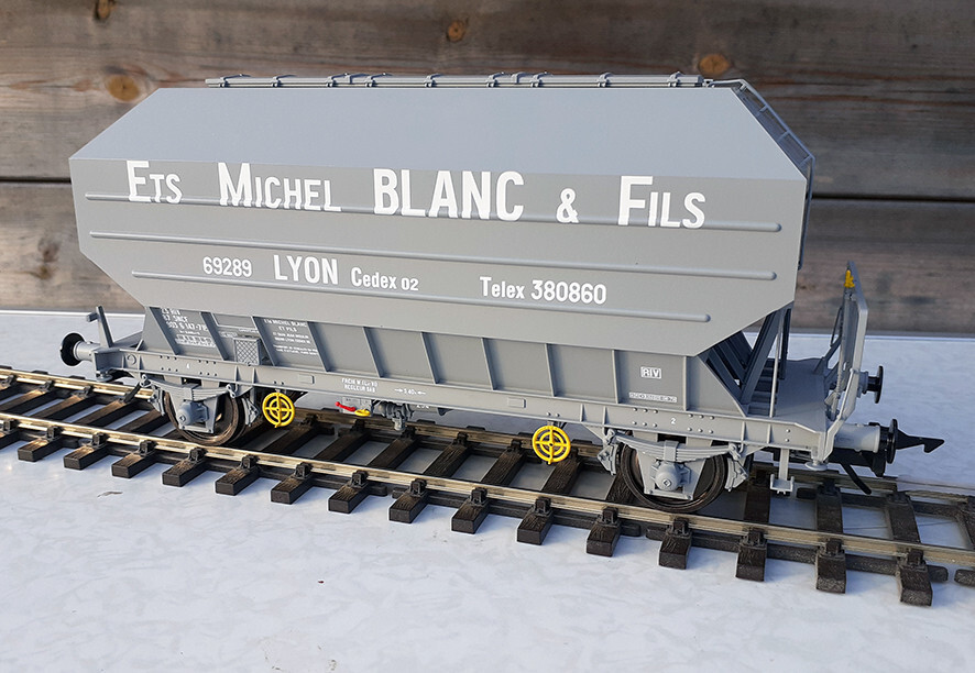Wagon céréalier UIC SNCF 433025 wagon de marchandises HO Michel Blanc Ep IV de collection