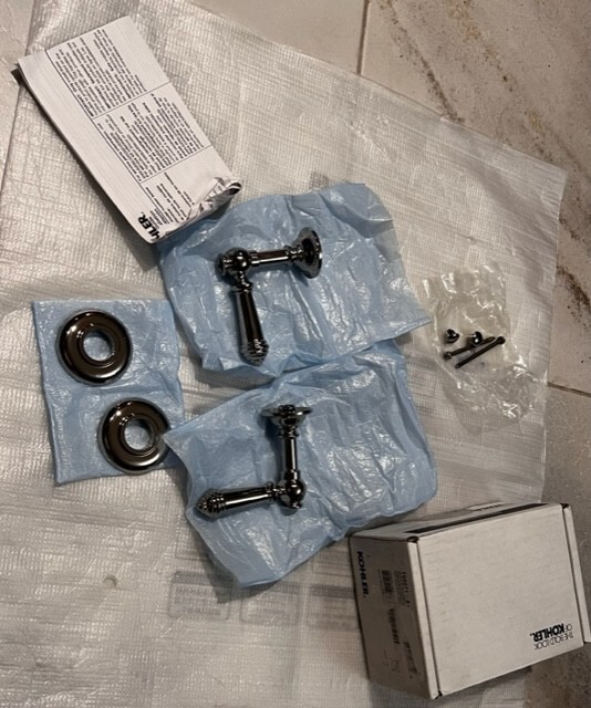 Kohler K-T98071-4-SN Artifacts LEVER HANDLES ONLY for Roman Tub Filler Faucet