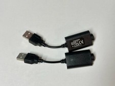 Ego USB Charger Input DC 5V 500mA Output DC 4.2V 420mA - Off Circle End Lot of 2