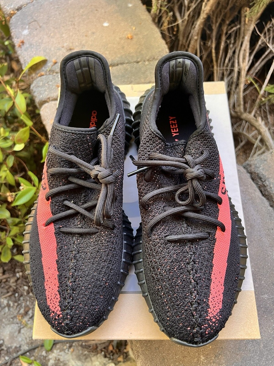 Size 8.5 - adidas Yeezy Boost 350 V2 Low Red Stripe  display picture 1