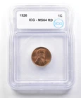1926 Lincoln Wheat Cent MS64 RD ICG a4141