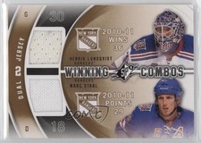 2011-12 SPx Winning Combos Marc Staal Henrik Lundqvist #WC-HS HOF k4s