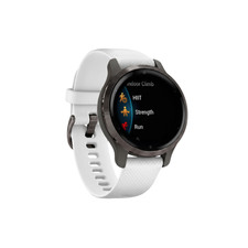 Garmin Venu 2S GPS Watch - White Band Graphite Case