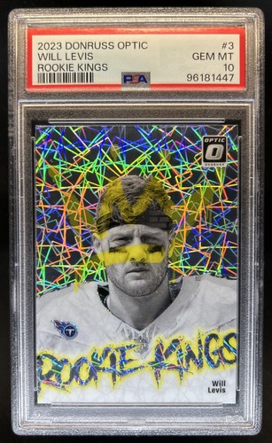 2023 Panini Donruss Optic Will Levis Kings SP RC #3 Titans PSA 10 Rookie