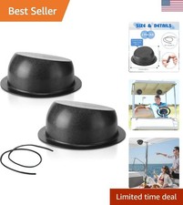 2 Pcs Universal Angled Speaker Enclosures Boxes Pods Surface Mount with Rubbe...