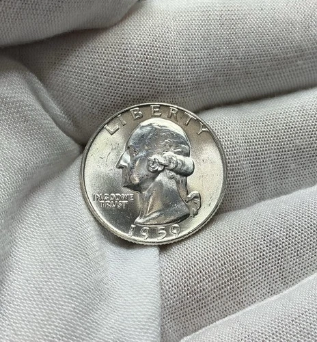 1959 D Washington Quarter BU Uncirculated Mint State 90% Silver 25c US Coin Q171