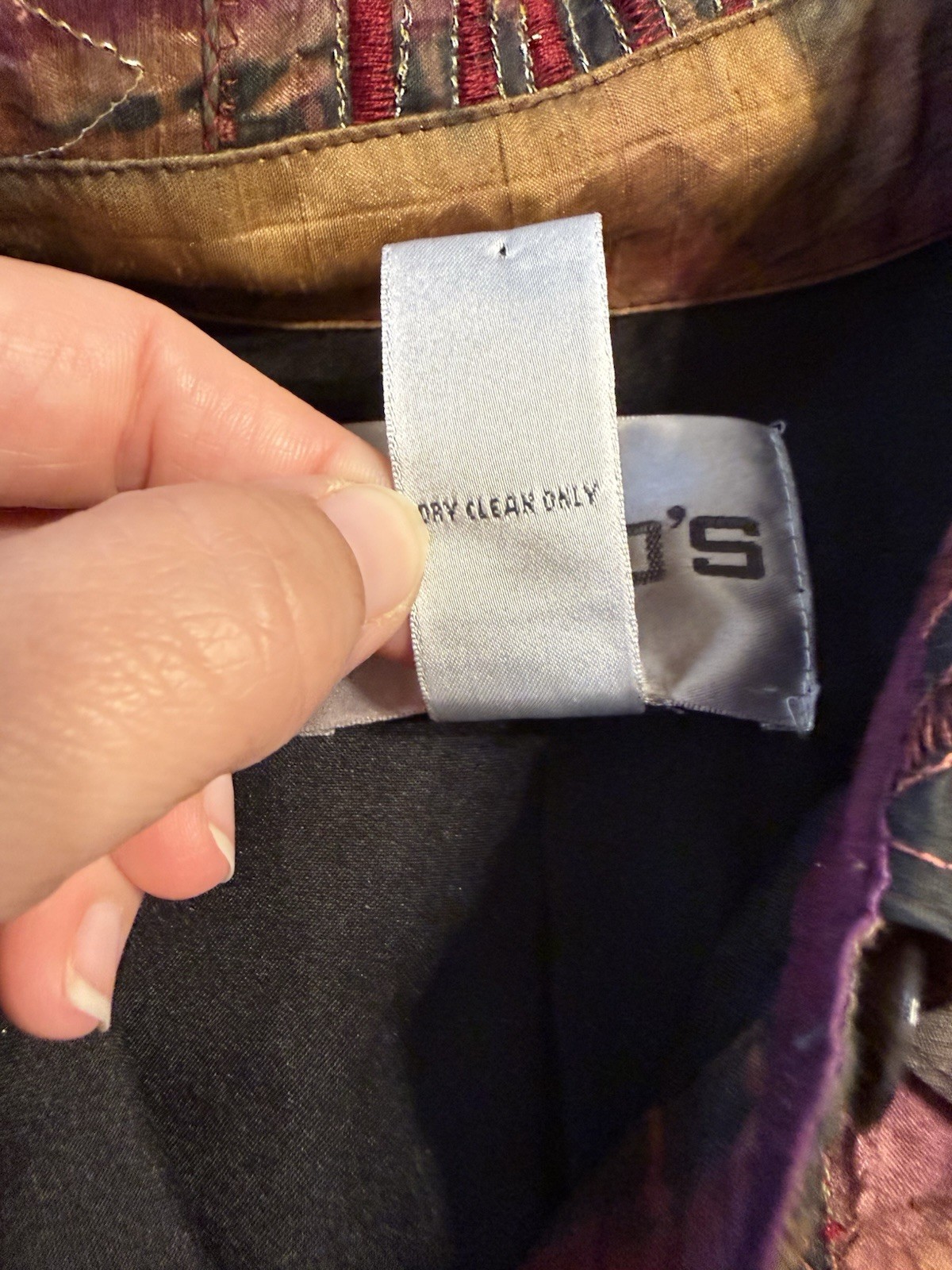 Chico's Patchwork Embroidered Tapestry Lined 100%… - image 4