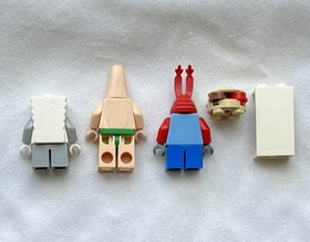 LEGO Lot of 3 SpongeBob Minifigures from 3825 3830 3831 bob002 bob005 bob014
