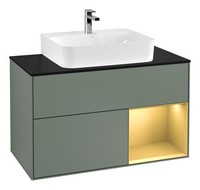 Villeroy & Boch Finion Waschbeckenunterschrank FüR Becken Mittig Regal Rechts...
