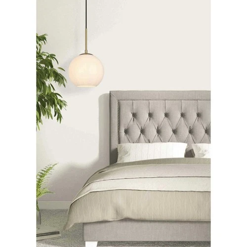 Living District LD2207SG Baxter 1 Light 8 inch Satin Gold Pendant Ceiling Light - Picture 10 of 10