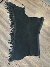 Horse Tack - XL Black Rod’s Western Leather Show Chaps