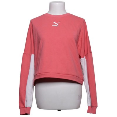 Puma, Sweatshirt, Größe: M, Rot/Weiß, Baumwolle/Elasthan, Streifen, Damen #Lac
