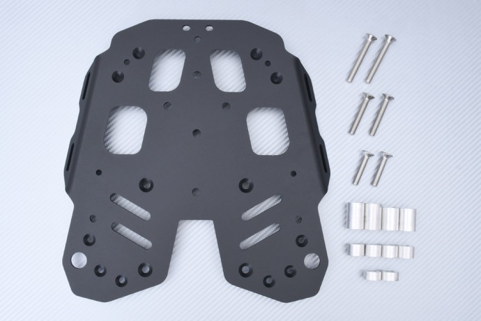 Support top case anti vibration pour KTM SUPERADVENTURE 1390 S, platine alu stable de voyage