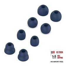 Replacement Ear Tips for Beats Powerbeats Pro Earbuds - 4 Pairs, Soft 8 Blue
