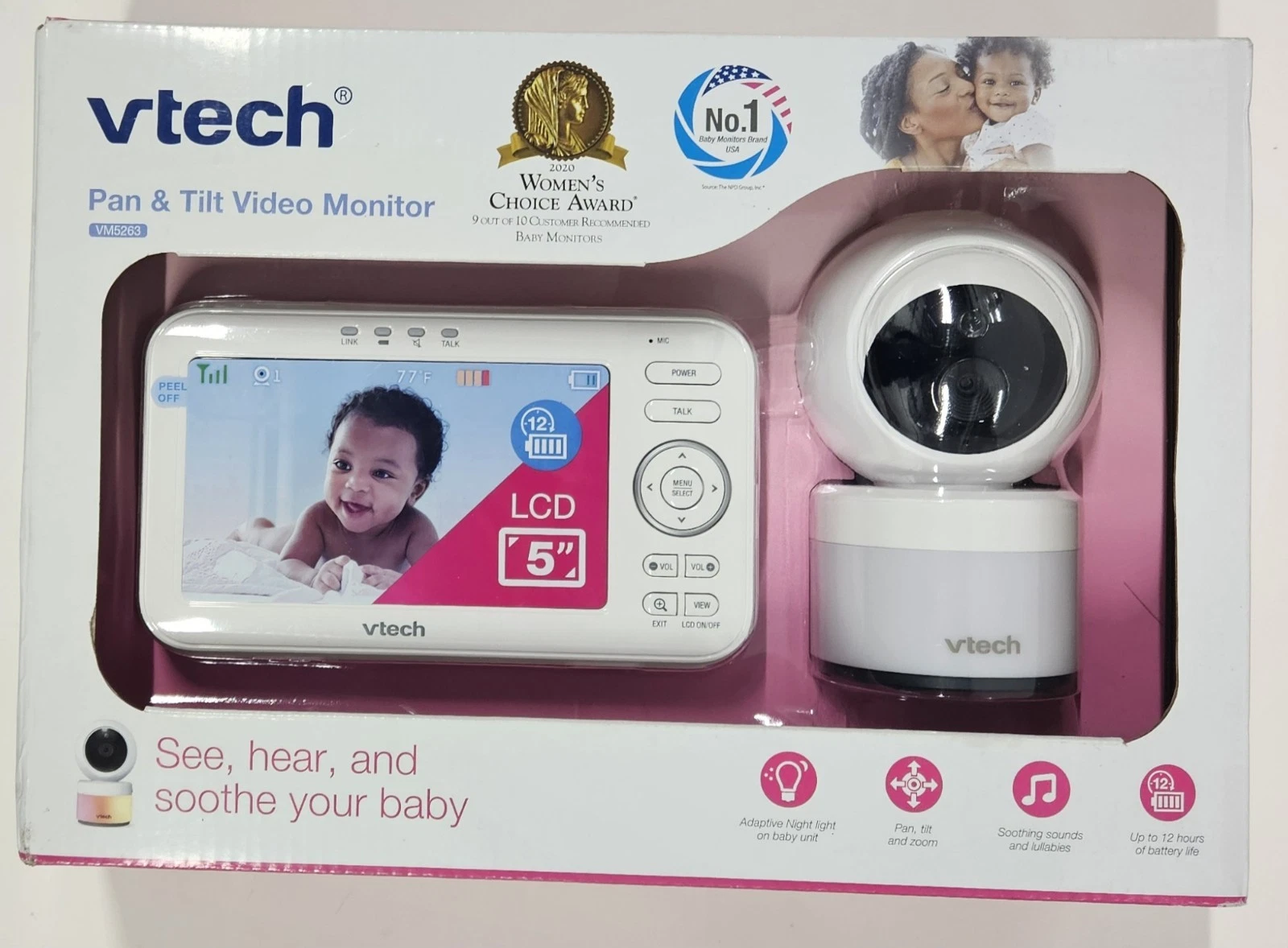 VTech VM5263 5 Inch Baby Monitor