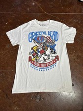 Vintage Grateful Dead rock concert music short sleeve white retro shirt KV39696