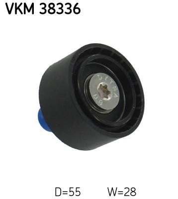 Upper Left SKF VKM 38336 Deflection/Guide Pulley, V-ribbed belt for BMW