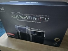 ASUS ZenWiFi Pro ET12 AXE11000 Tri-Band Mesh Wi-Fi 6E Router 2-Pack, 6000 sq ft