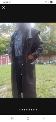 Leather Duster Park V  Size M. THE BEST HEAVY LEATHER DUSTER YOU WILL EVER OWN.