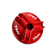 Tappo Olio Motore Moto YAMAHA TMAX 500 530 560 CNC Alluminio Anodizzato Rosso