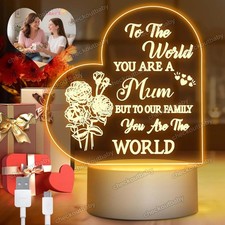 Mother's Day / Birthday Gifts for Mom Arcylic Night Light Room Decoration