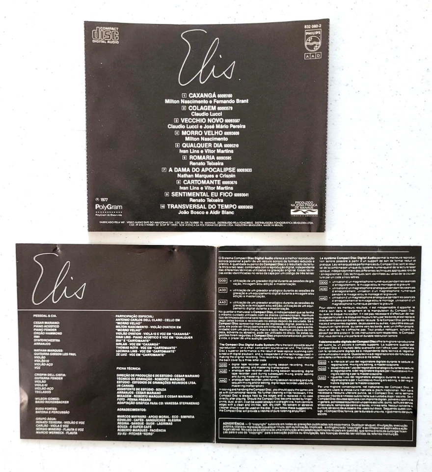 Elis Regina Lot.Elis interpreta joao bosco e aldir blanc Lp(Brand New)&CD(EX). - Image 3 of 3