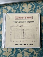 CD dataset census Middlesex 1861 by Archive CD Books 