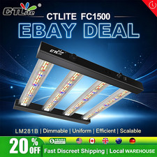 1500W LED Grow Light Full Spectrum 3x3ft Coverage Dimmable Indoor Hydroponic Veg