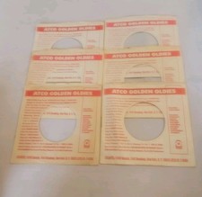 45 RPM 7" RECORD SLEEVES CO. SLEEVE 6 PACK SEE PHOTOS ATCO Oldies SLV337 