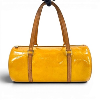LOUIS VUITTON Bedford Monogram Vernis Gelb Lackleder Handtasche M91006