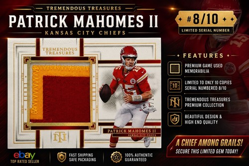 2023 Panini National Treasures Patrick Mahomes II Tremendous Treasures /10