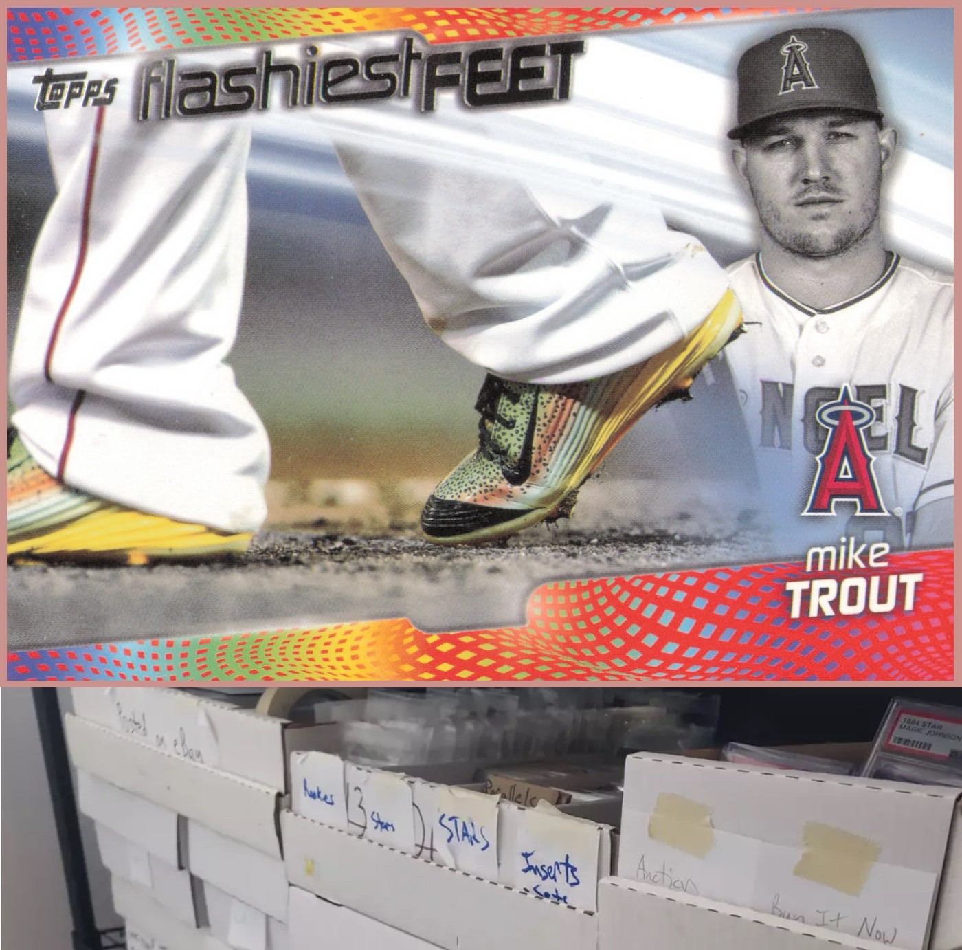 2022 Topps #FF-10 Mike Trout Flashiest Feet - JF