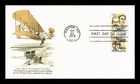 DR JIM STAMPS US WRIGHT BROTHERS AVIATION PIONEERS AIR MAIL FDC FLEETWOOD COVER