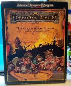 1989 - Advanced D&D TSR Forgotten Realms The Great Khan Game; VG+ 💯