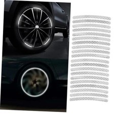 20PCS Car Wheel Stripe Reflective Stickers, Car Wheel Night Safety Warning