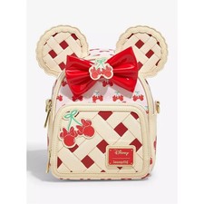 Mini Mochila Convertible Loungefly Disney Minnie Mouse Cherry Pie Exclusiva