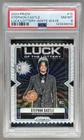 Stephon Castle 2024 Panini Prizm 12 White Wave Luck of the Lottery RC 1/20 PSA 8