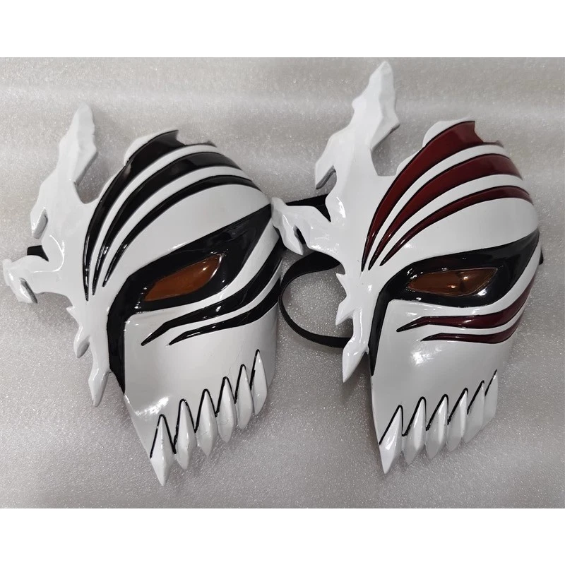 Bleach Ichigo Hollow Half - face Cosplay Mask Cosplay Prop Anime Red/Black Gift - Image 4 of 4