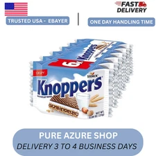 Storck Knoppers German Milk Hazelnut Chocolate Wafer 6 Pack 0.88oz 25g