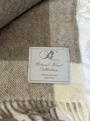 Bronte by Moon Shetland Wohndecke reine Wolle Tartan Großbritannien 61  x 69 