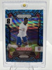 Timothy Weah 2026 Prizm Monopoly World Cup #71 Blue Wave Classic Icons SSP