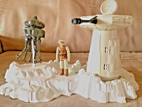 Vintage Star Wars Hoth Turret & Probot Playset Kenner Complete  + 1980 figure
